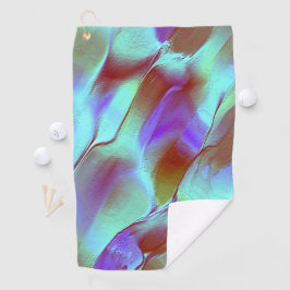 Poliertes Gestein in Chrom lila Golfhandtuch