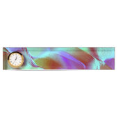 Poliertes Gestein in Chrom lila Namensplakette (Vorderseite)