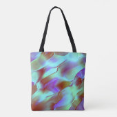 Poliertes Gestein in Chrom lila Tasche (Rückseite)