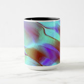 Poliertes Gestein in Chrom lila Tasse (Zentrum)