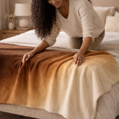 Poliertes Luxus-Espresso-Gold-Fliesblanket Fleecedecke