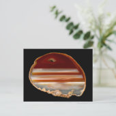 Poliertes Slice-Foto auf der schwarzen Postkarte (Stehend Vorderseite)