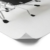 Poliertes Trommelkit Poster (Ecke)