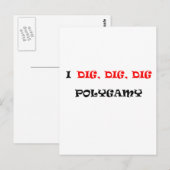 POLIGAMY POSTKARTE (Vorne/Hinten)
