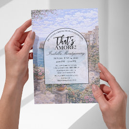 Polignano a Mare Italian Themed Bridal Shower Einladung