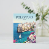 Polignano a Mare Italien Postkarte (Stehend Vorderseite)