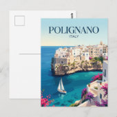 Polignano a Mare Italien Postkarte (Vorne/Hinten)