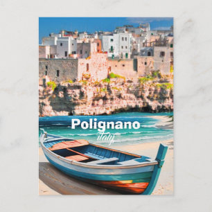 Polignano a Mare Italien Postkarte, Italien Reise Postkarte
