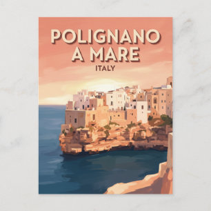 Polignano a Mare Sonnenuntergang Italien Postkarte