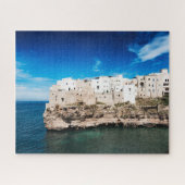 Polignano, das eine Stute auf einer Klippe in Puzzle (Horizontal)