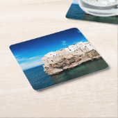 Polignano, das eine Stute auf einer Klippe in Rechteckiger Pappuntersetzer (angewinkelt)