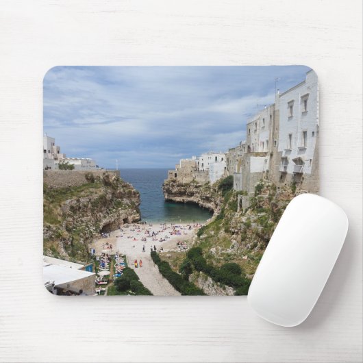 Polignano ein Stutenstadtstrand in Puglia mousepad (Mit Mouse)