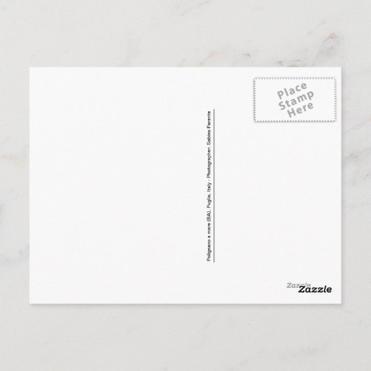 Polignano, Süditalien Postkarte (Rückseite)