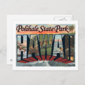 Polihale Staat Park, Hawaii - Großbuchstaben Postkarte (Vorne/Hinten)