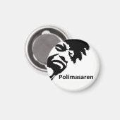 Polimasaren kylskåpsmagnet rund magnet (Vorderseite/Rückseite)