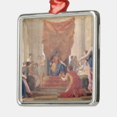 Poliphilus, das vor Königin Eleuterylida knit Silbernes Ornament (Links)