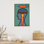 Polish 1970s anti drug poster Heroina (Küche)