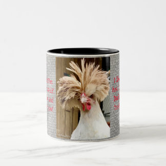Polish Chicken with Attitude Two-Tone Mug, 11 oz Zweifarbige Tasse
