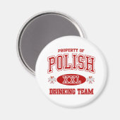 Polish Drinking Team Magnet (Vorderseite/Rückseite)