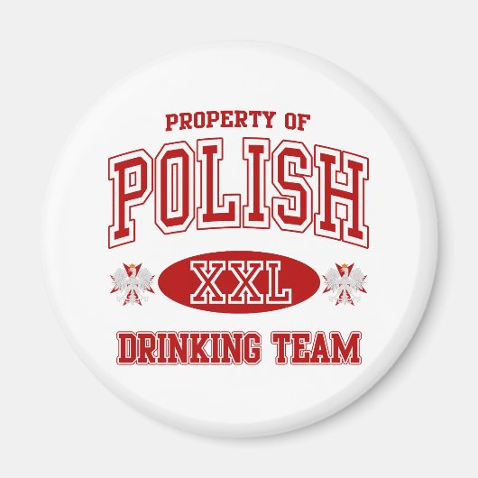 Polish Drinking Team Magnet (Vorne)