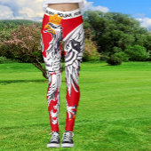 Polish Eagle Leggings, Poland sports, flag, Polska Leggings