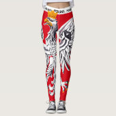 Polish Eagle Leggings, Poland sports, flag, Polska Leggings (Vorderseite)
