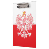 Polish Eagle Outlined In Red Klemmbrett (Links)
