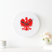 Polish Eagle Wall Clock Große Wanduhr (Zuhause)