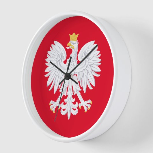 Polish Eagle Wall Clock Uhr (Winkel)