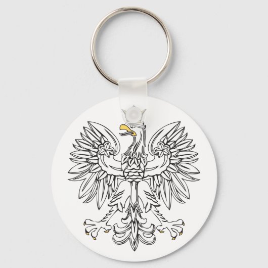 Polish Eagle With Gold Crown Schlüsselanhänger (Vorderseite)