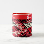 Polish flag coffee Mug Zweifarbige Tasse (Mittel)