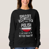 Polish Flag Native Pride  Poland Polish Roots Sweatshirt (Vorderseite)