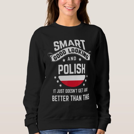 Polish Flag Native Pride Poland Polish Roots Sweatshirt (Vorderseite)