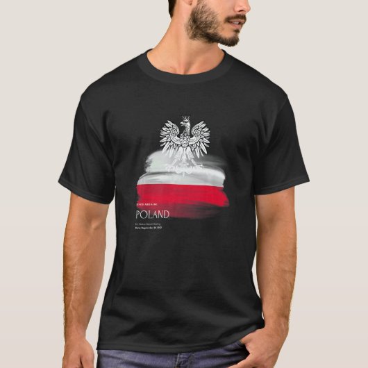 Polish flag patriotic Polska Souvenir Love Proud H T-Shirt (Vorderseite)