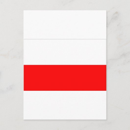 POLISH FLAG POSTKARTE (Vorderseite)