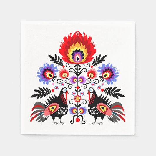 Polish Folk Serviette (Vorderseite)