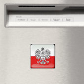 Polish glossy flag magnet (In Situ (Geschirrspüler))