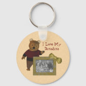 Polish Grandfather Love My Dziadzia Bear Schlüsselanhänger (Vorderseite)