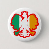 POLISH/IRISH FLAGGE BUTTON (Vorderseite)