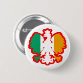 POLISH/IRISH FLAGGE BUTTON (Vorne & Hinten)