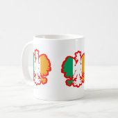 POLISH/IRISH FLAGGE KAFFEETASSE (Vorderseite Links)