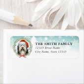 Polish Lowland Sheepdog Dog Return Address Labels (Insitu)