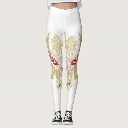 Polish Pride Shirt Eagle Poland Dyngus Day Parade Leggings (Vorderseite)