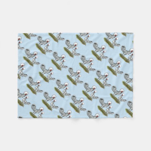 Polish Splash Chickens Fleecedecke (Vorderseite (Horizontal))
