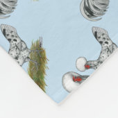 Polish Splash Chickens Fleecedecke (Ecke)