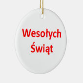 polish wesolych swiat keramik ornament (Rechts)
