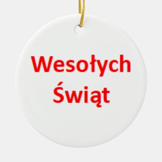polish wesolych swiat keramik ornament (Vorne)