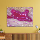 Polished Agate Quartz Geode Face Leinwanddruck (Insitu (Wohnzimmer))