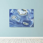 Polished Amethyst Quartz Geode Face Leinwanddruck (Insitu (Holzboden))