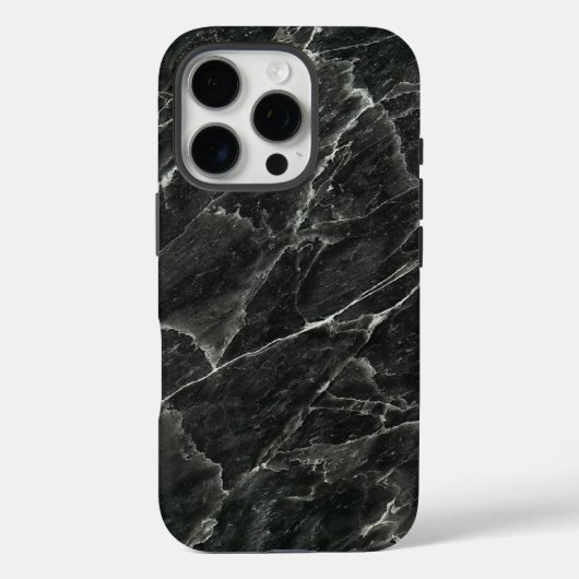 Polished Black Marble Slab Case-Mate iPhone Hülle (Rückseite)